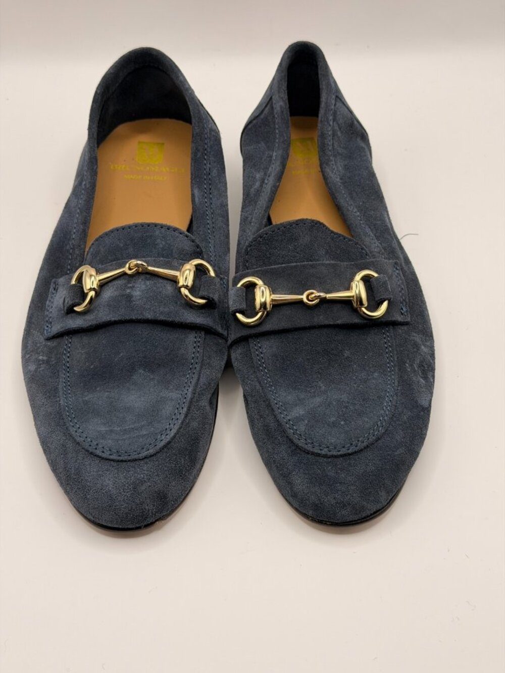 Bruno Magli Women Cassie Bit Navy Suede Loafer Sz 7.5 - Picture 4 of 9